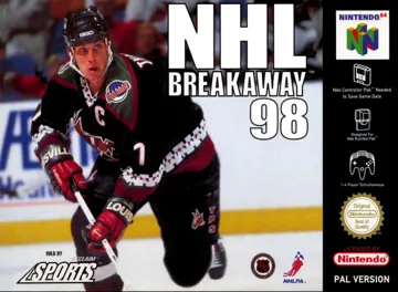 NHL Breakaway 98 (Europe) box cover front